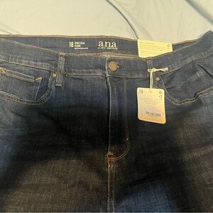 a.n.a Women's Wide Leg Jeans in Deep Indigo